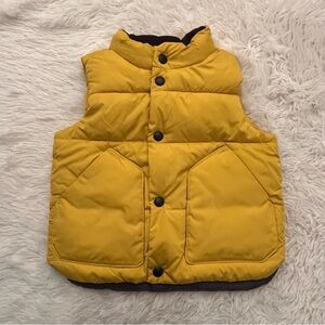 Gap yellow “Warmest Puffer Vest” water repellant toddler puffy vest